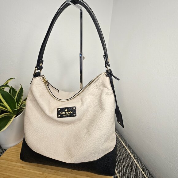 kate spade new york Bay Street Lexie Bag & Stacy Wallet, Black/Cream ColorBlock - Picture 2 of 16